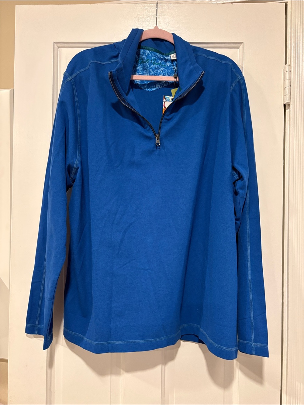 NWT Robert Graham men’s Burton Classic Blue Pullover sz 2XL